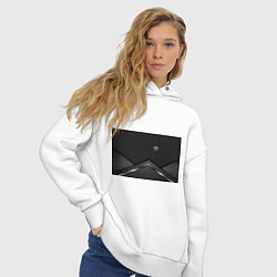 Толстовка оверсайз женская TOYOTA, цвет: белый — фото 2