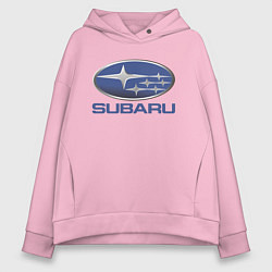 Толстовка оверсайз женская SUBARU, цвет: светло-розовый