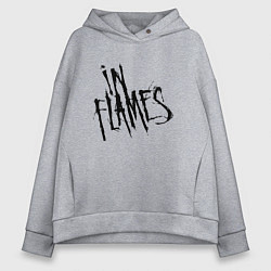 Толстовка оверсайз женская In Flames, цвет: меланж
