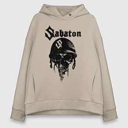 Толстовка оверсайз женская Sabaton, цвет: миндальный