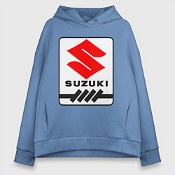 Толстовка оверсайз женская Suzuki, цвет: мягкое небо