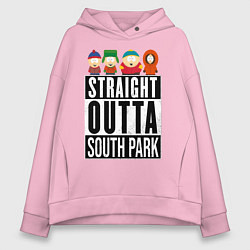 Толстовка оверсайз женская SOUTH PARK, цвет: светло-розовый