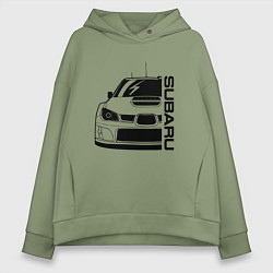 Толстовка оверсайз женская SUBARU Z, цвет: авокадо
