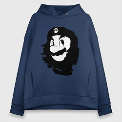 Толстовка оверсайз женская Che Mario, цвет: тёмно-синий