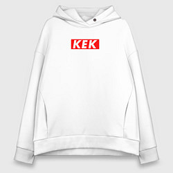 Толстовка оверсайз женская KEK SUPREME STYLE, цвет: белый