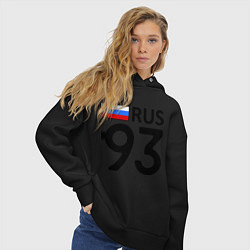 Толстовка оверсайз женская RUS 93, цвет: черный — фото 2