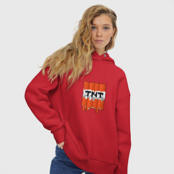 Толстовка оверсайз женская TNT, цвет: красный — фото 2