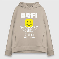 Толстовка оверсайз женская ROBLOX, цвет: миндальный