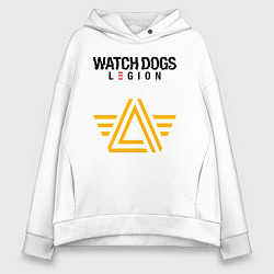 Толстовка оверсайз женская ЧВК Watch Dogs Legion, цвет: белый