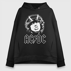 Толстовка оверсайз женская ACDC Angus, цвет: черный