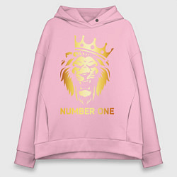 Толстовка оверсайз женская ЗОЛОТОЙ ЛЕВ, цвет: светло-розовый