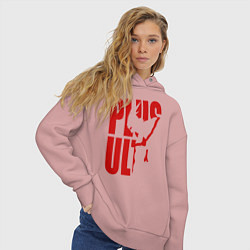 Толстовка оверсайз женская PLUS ULTRA, цвет: пыльно-розовый — фото 2