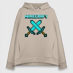 Женское худи оверсайз Minecraft