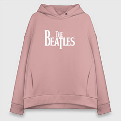 Толстовка оверсайз женская The Beatles, цвет: пыльно-розовый