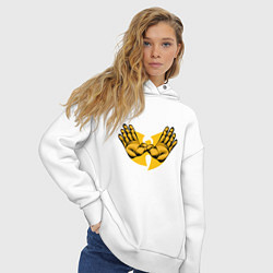 Толстовка оверсайз женская Wu-Tang Forever, цвет: белый — фото 2