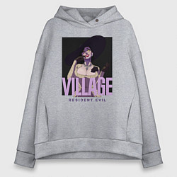 Толстовка оверсайз женская Resident evil vampire, цвет: меланж