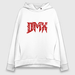 Толстовка оверсайз женская DMX Logo, цвет: белый