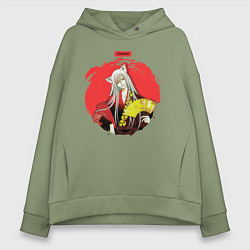 Толстовка оверсайз женская Red Tomoe, цвет: авокадо