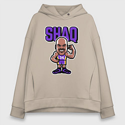 Толстовка оверсайз женская Shaq, цвет: миндальный