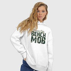 Толстовка оверсайз женская Milwaukee Bench Mob, цвет: белый — фото 2