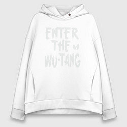 Толстовка оверсайз женская Enter The Wu-Tang, цвет: белый