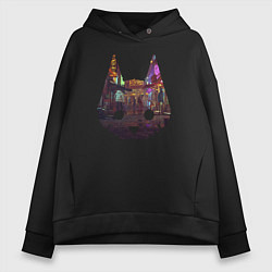 Толстовка оверсайз женская Stray: City Cat, цвет: черный