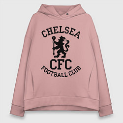Толстовка оверсайз женская Chelsea CFC, цвет: пыльно-розовый
