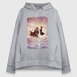 Толстовка оверсайз женская Sekiro shadows die twice Z, цвет: меланж