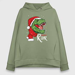 Женское худи оверсайз T-rex Merry Roar