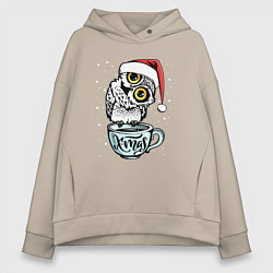 Женское худи оверсайз X-mas Owl