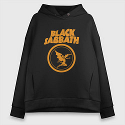 Толстовка оверсайз женская Black Sabbath Vol 4 Рок группа, цвет: черный