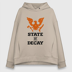 Женское худи оверсайз State of Decay Эмблема Лого