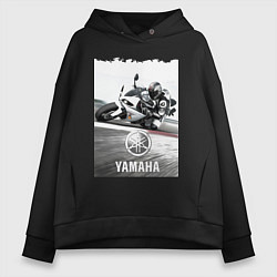 Женское худи оверсайз YAMAHA на вираже