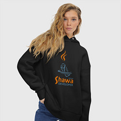 Толстовка оверсайз женская Senior Shawa Developer, цвет: черный — фото 2
