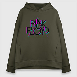 Женское худи оверсайз PINK FLOYD ПИНК ФЛОЙД ГЛИТЧ