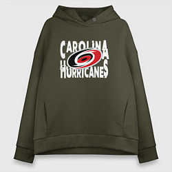 Женское худи оверсайз Каролина Харрикейнз, Carolina Hurricanes