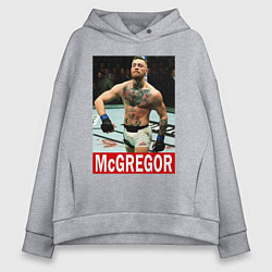 Толстовка оверсайз женская Конор МакГрегор McGregor, цвет: меланж