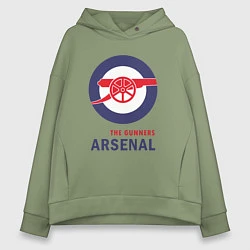 Толстовка оверсайз женская Arsenal The Gunners, цвет: авокадо