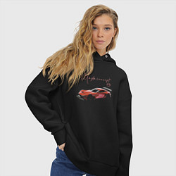 Толстовка оверсайз женская Mazda Concept, цвет: черный — фото 2