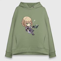 Толстовка оверсайз женская Перерыв Лизы, цвет: авокадо