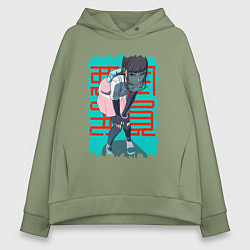 Толстовка оверсайз женская Ordinary Person, цвет: авокадо