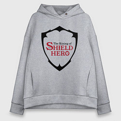 Толстовка оверсайз женская The Rising of the Shield Hero Logo, цвет: меланж