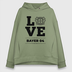 Толстовка оверсайз женская Bayer 04 Love Классика, цвет: авокадо