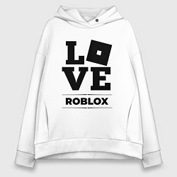 Толстовка оверсайз женская Roblox Love Classic, цвет: белый