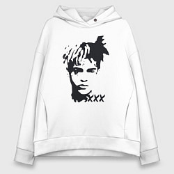 Толстовка оверсайз женская XXXTENTACION Look At Me, цвет: белый