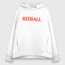 Женское худи оверсайз Redfall logo