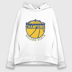 Толстовка оверсайз женская Golden State Champs, цвет: белый