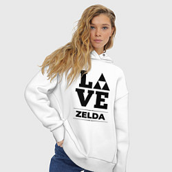 Толстовка оверсайз женская Zelda Love Classic, цвет: белый — фото 2