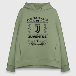Женское худи оверсайз Juventus: Football Club Number 1 Legendary