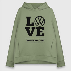 Толстовка оверсайз женская Volkswagen Love Classic, цвет: авокадо